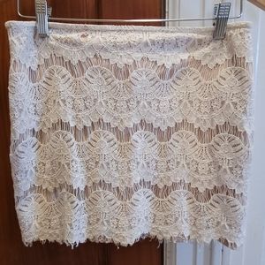 White Forever 21 Mini skirt